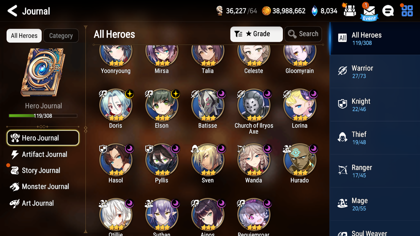 [Global] Epic 7 Seven Navy Captain Landy Ambitious Tywin + ~30 ML summon + Name Starter Account-Mobile Games Starter