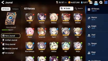 [GLOBAL] Epic 7 Seven Navy Captain Landy Astromancer Elena + 43 ML pulls +Name Starter Account-Mobile Games Starter