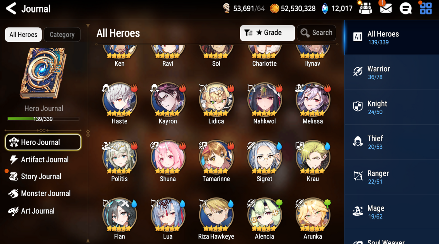 [GLOBAL] Epic 7 Seven Navy Captain Landy Belian + 59ML pulls 12k skystones 2600 mystics + Name Starter Account-Mobile Games Starter