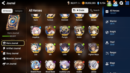 [GLOBAL] Epic 7 Seven Navy Captain Landy Faithless Lidica + 40 ML pulls +Name Starter Account-Mobile Games Starter