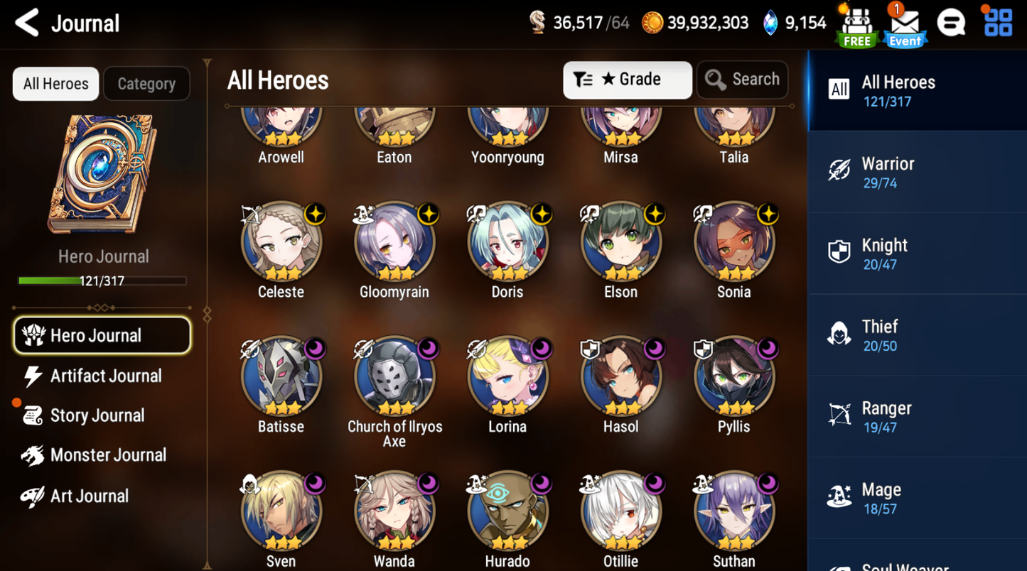 [GLOBAL] Epic 7 Seven Navy Captain Landy Faithless Lidica + 40 ML pulls +Name Starter Account-Mobile Games Starter