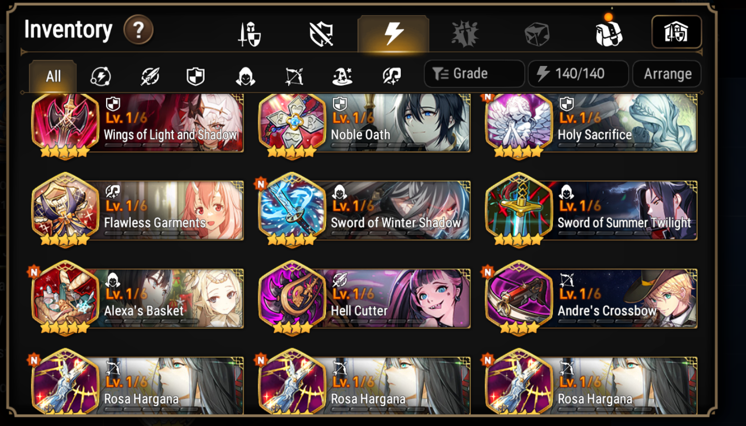 [Global] Epic 7 Seven Navy Captain Landy Rimuru Desert Jewel Basar + ML Mystics summon + Name Starter Account-Mobile Games Starter