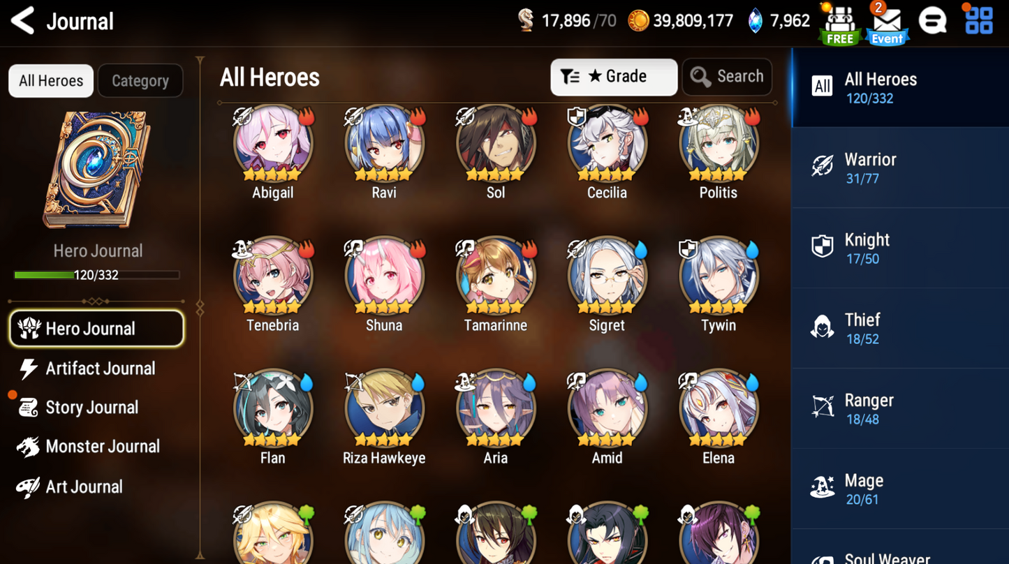 [Global] Epic 7 Seven New Moon Luna Faithless Lidica Rimuru Amid + Name Starter Account-Mobile Games Starter