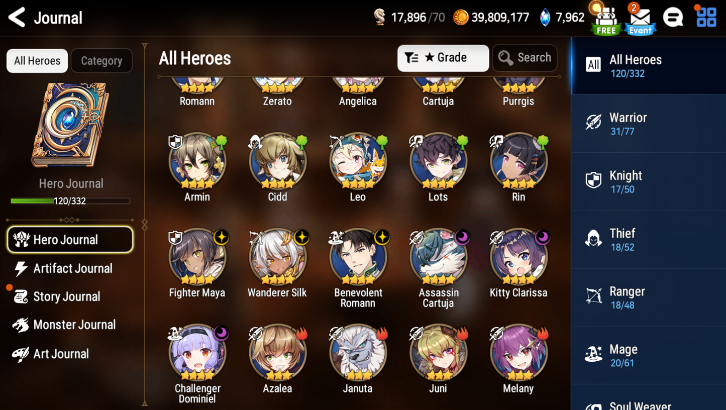 [Global] Epic 7 Seven New Moon Luna Faithless Lidica Rimuru Amid + Name Starter Account-Mobile Games Starter