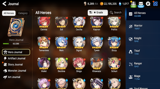 [GLOBAL] Epic 7 Seven Rem Dizzy + ML Mystics Pulls + Name Aged Starter Account-Mobile Games Starter