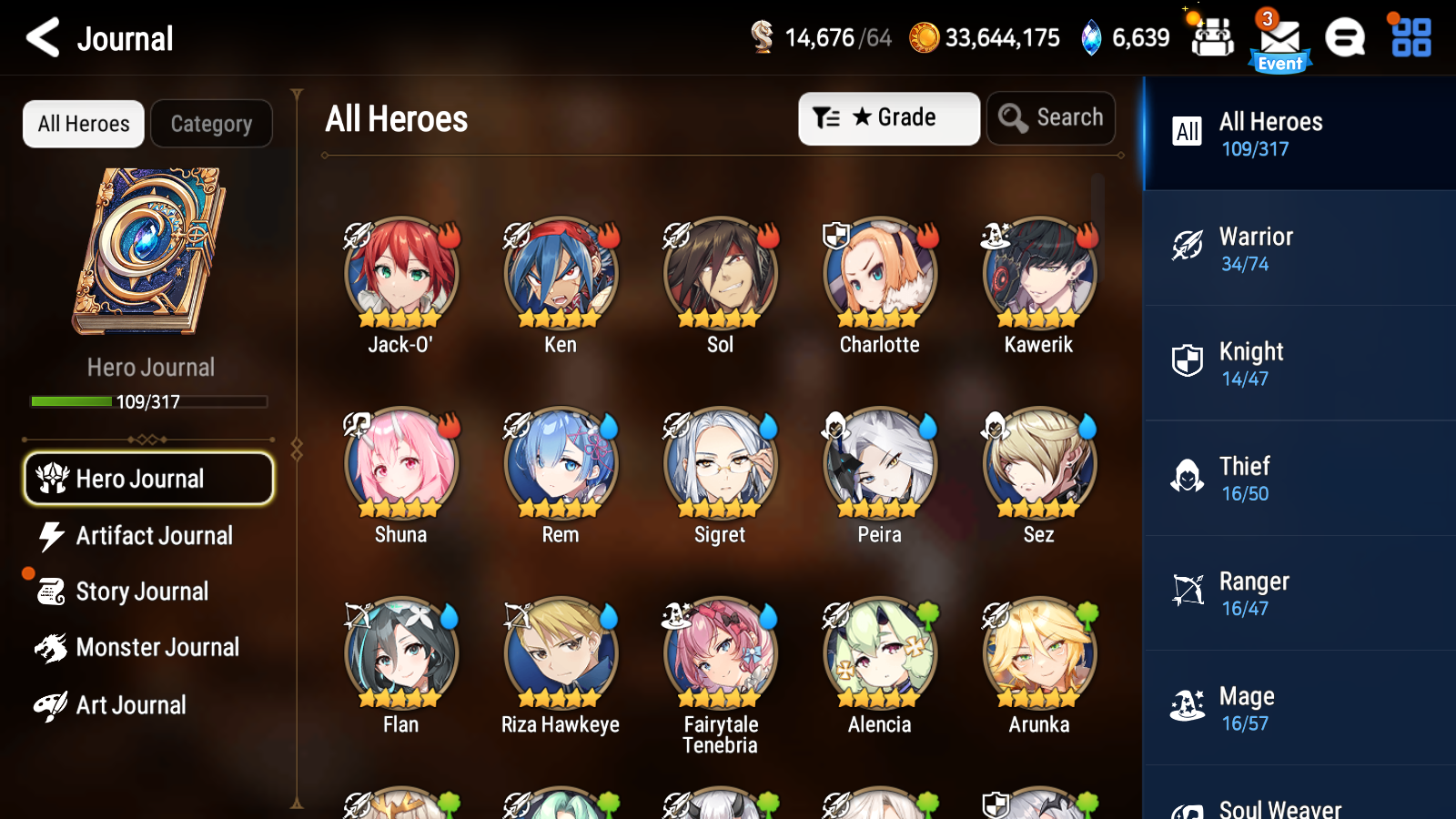 [Global] Epic 7 Seven Rem Jack Fairytale Tenebria Solitaria of Snow +Name Starter Account-Mobile Games Starter