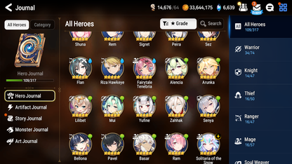 [Global] Epic 7 Seven Rem Jack Fairytale Tenebria Solitaria of Snow +Name Starter Account-Mobile Games Starter