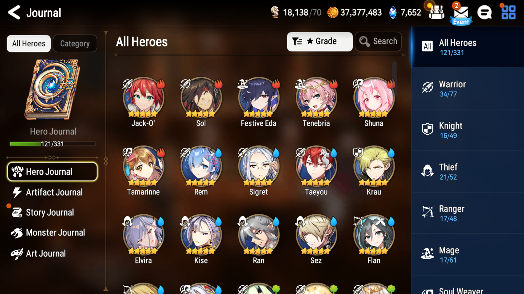 [Global] Epic 7 Seven Remnant Violet Jack Rem Festive Eda + Name Starter Account-Mobile Games Starter