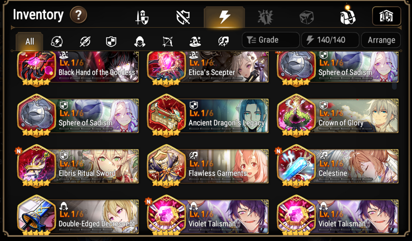 [Global] Epic 7 Seven Remnant Violet Little Queen Charlotte Fairytale Tenebria Angel of Light Angelica +Name Starter Account-Mobile Games Starter