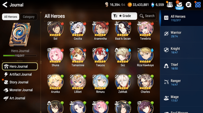 [Global] Epic 7 Seven Rimuru Briar Witch Iseria + Mystics ML pulls + Name Starter Account-Mobile Games Starter