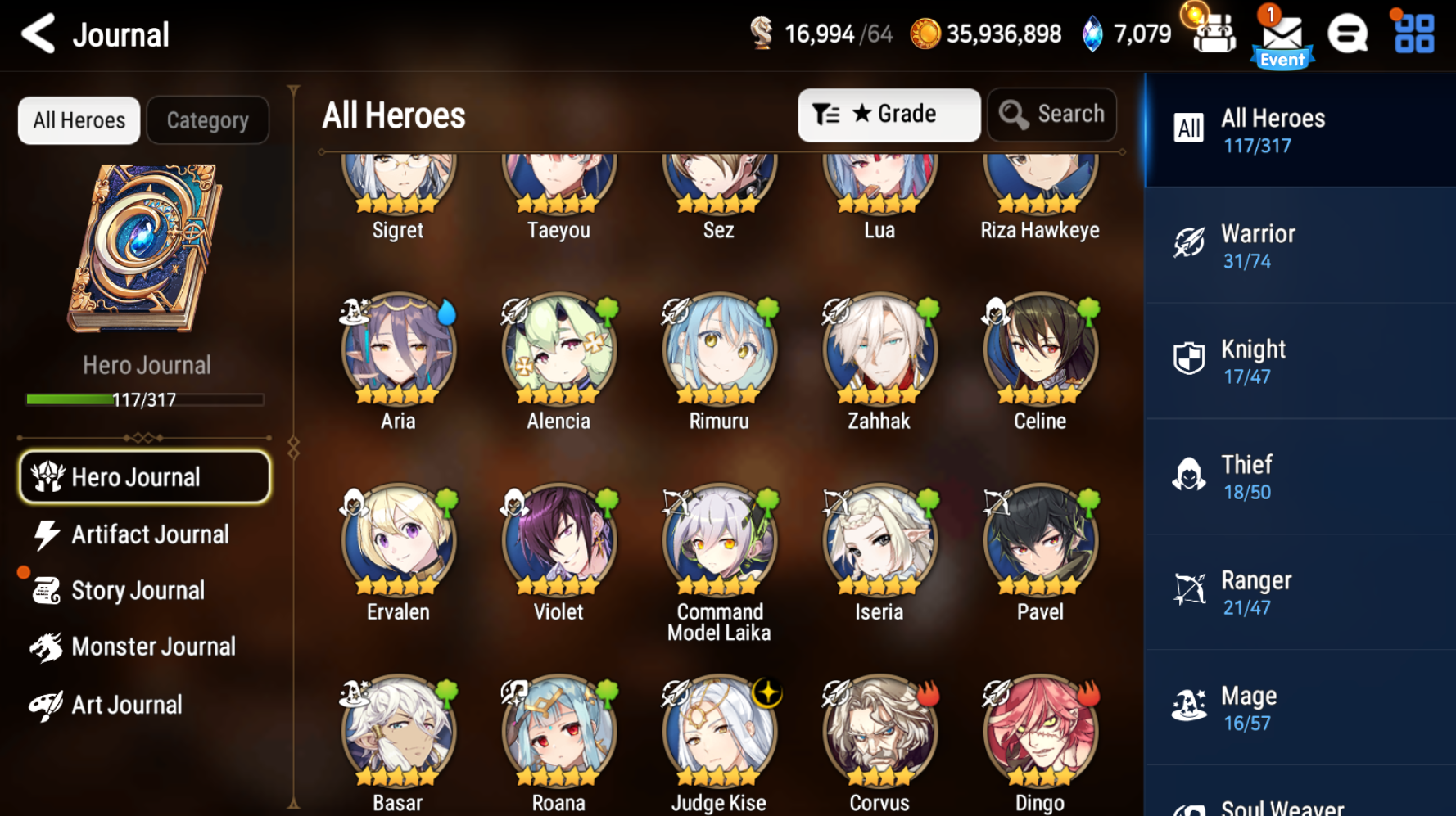 [Global] Epic 7 Seven Rimuru Rem Judge Kise + pulls + Name Starter Account-Mobile Games Starter