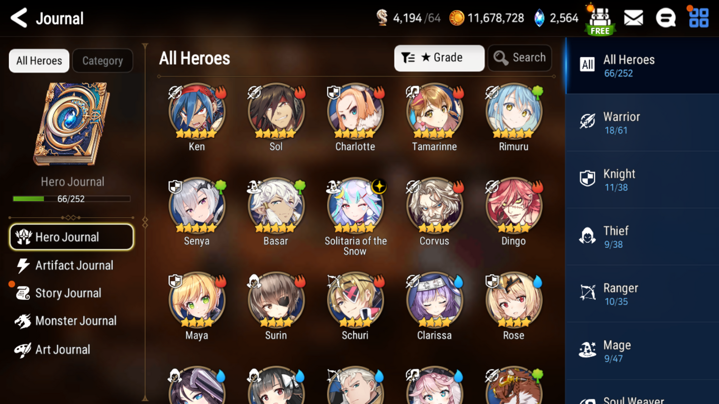 [Global] Epic 7 Seven Rimuru Solitaria of the Snow + Pulls + Name Starter Account-Mobile Games Starter