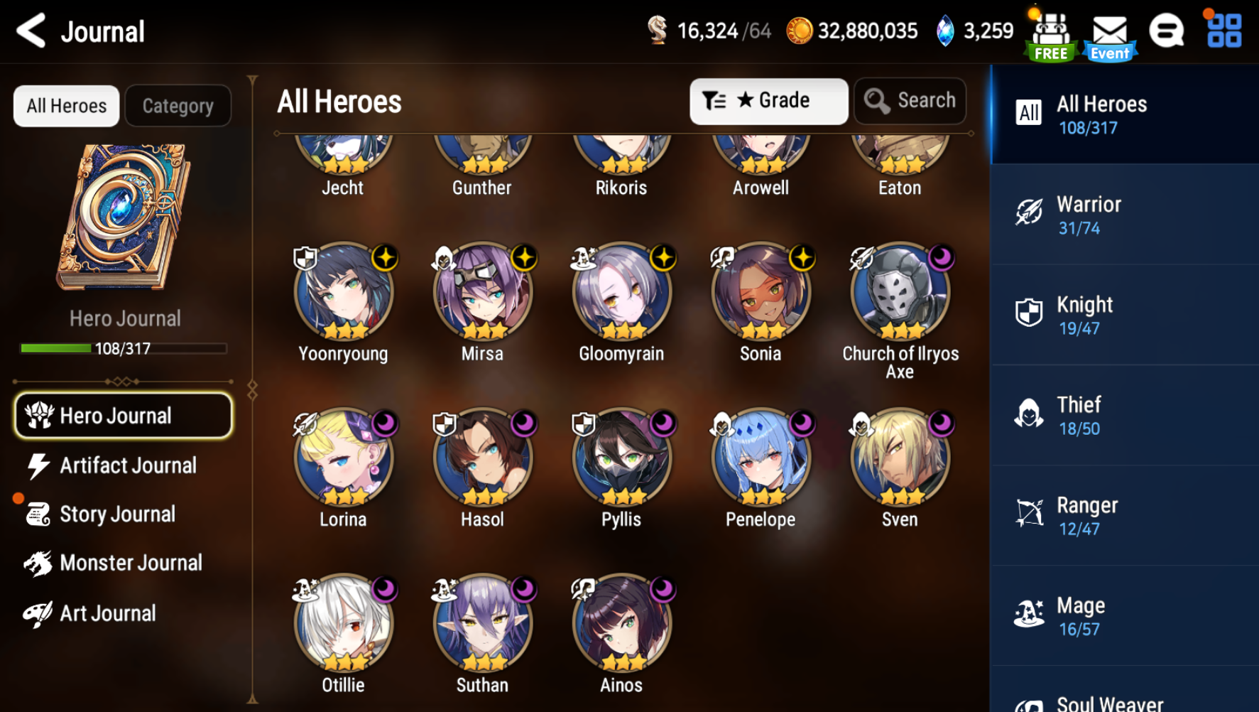 [Global] Epic 7 Seven Rimuru Top Model Luluca Little Queen Charlotte Jack + ML pulls + Name Starter Account-Mobile Games Starter