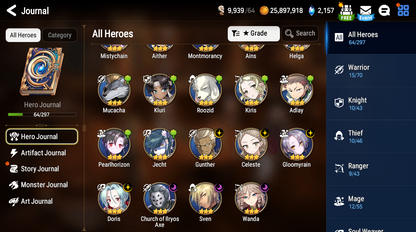 [Global] Epic 7 Seven Rimuru+artifact Fallen Cecilia + ML Mystics Pulls Aged Starter Account-Mobile Games Starter