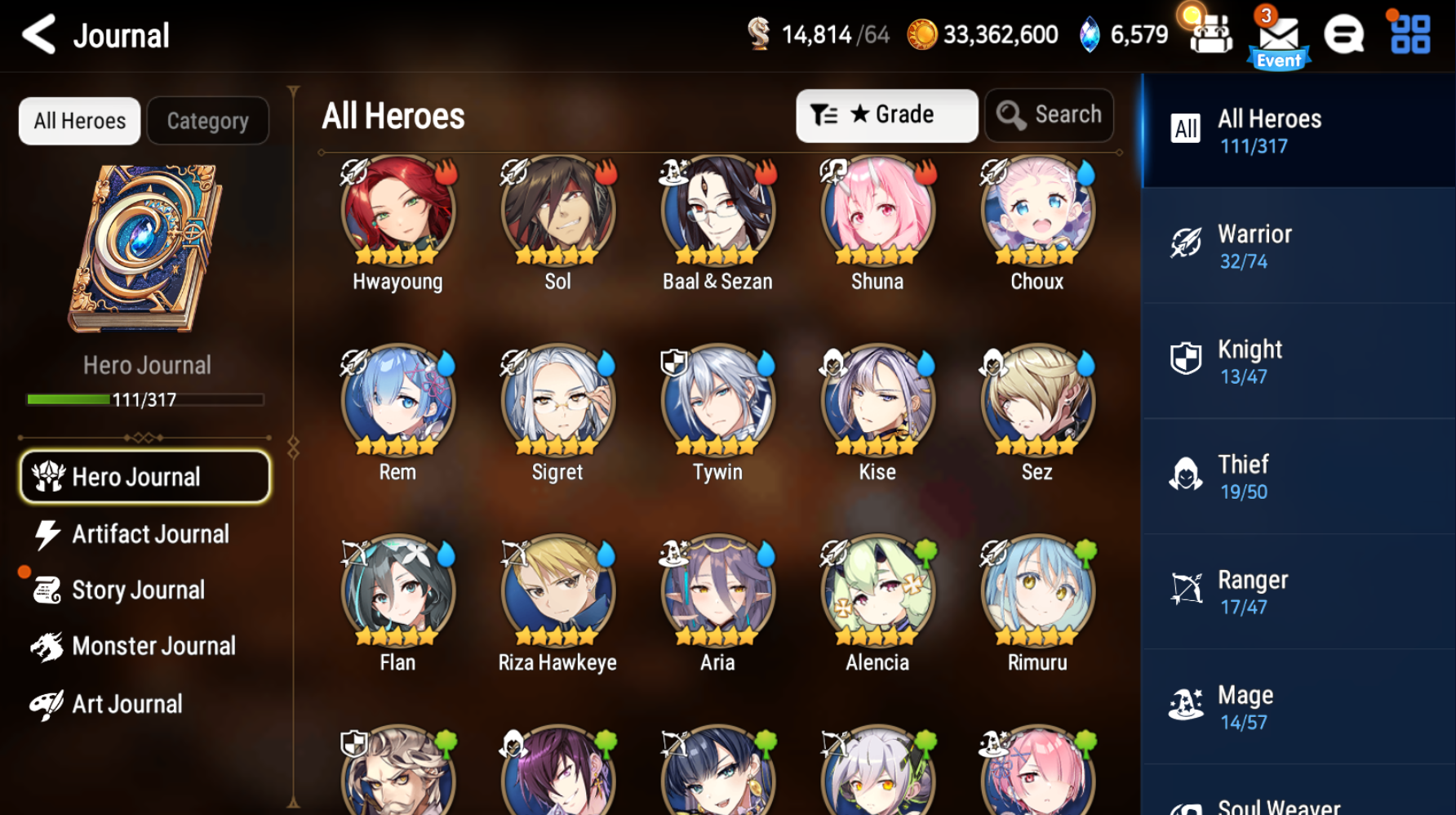 [Global] Epic 7 Seven Rimuru+artifact Rem Remnant Violet + Name Starter Account-Mobile Games Starter