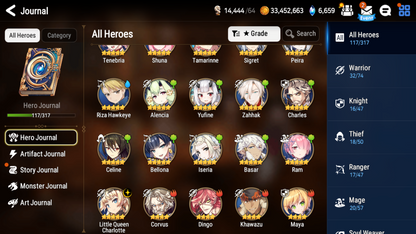 [Global] Epic 7 Seven Roy Mustang Little Queen Charlotte Angel of Light Angelica + Name Starter Account-Mobile Games Starter