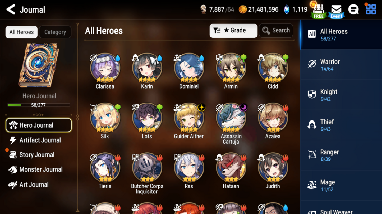 [GLOBAL] Epic 7 Seven Seaside Bellona Fairytale Tenebria Baiken Cerise + ML Mystics Pulls Aged Starter Account-Mobile Games Starter