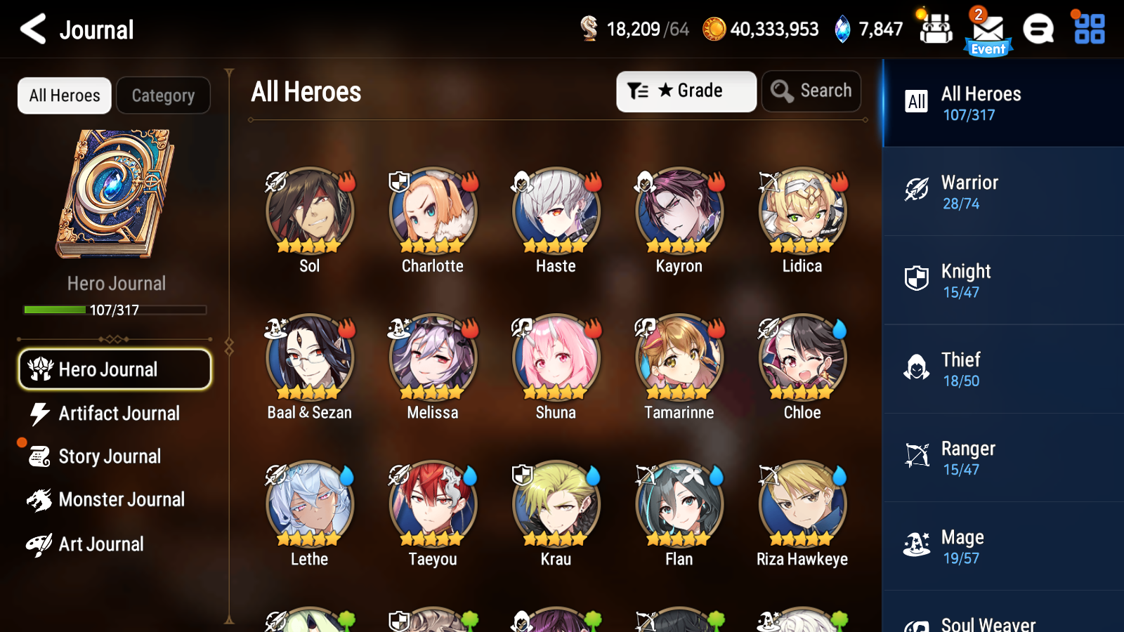 [Global] Epic 7 Seven Straze Lethe +artifact Tamarinne Starter Account-Mobile Games Starter