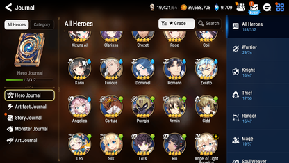 [Global] Epic 7 Seven Straze Lethe+ artifact Tamarinne Starter Account-Mobile Games Starter