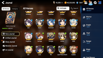 [Global] Epic 7 Seven Straze Lethe +artifact Tamarinne Starter Account-Mobile Games Starter