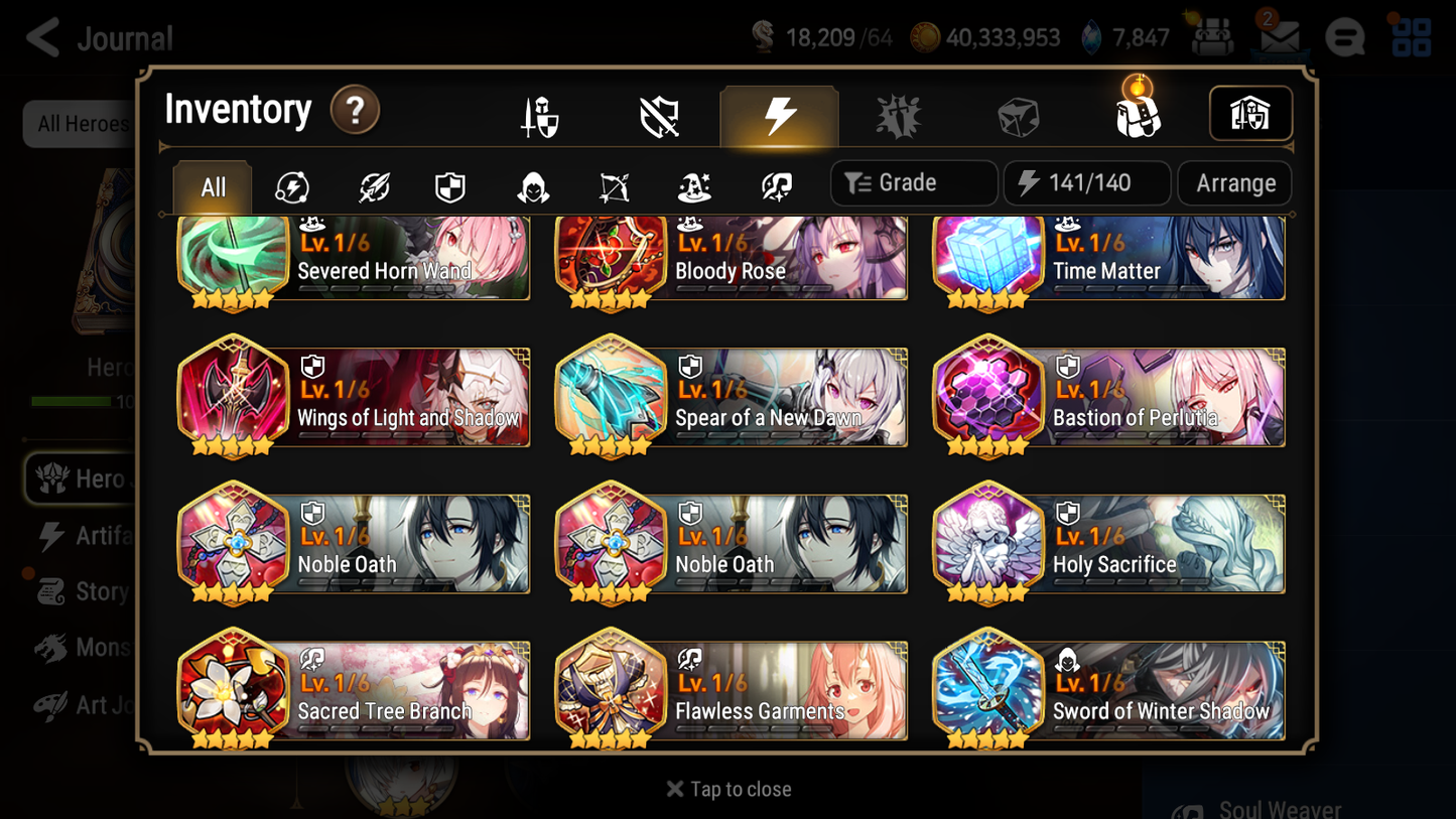 [Global] Epic 7 Seven Straze Lethe +artifact Tamarinne Starter Account-Mobile Games Starter