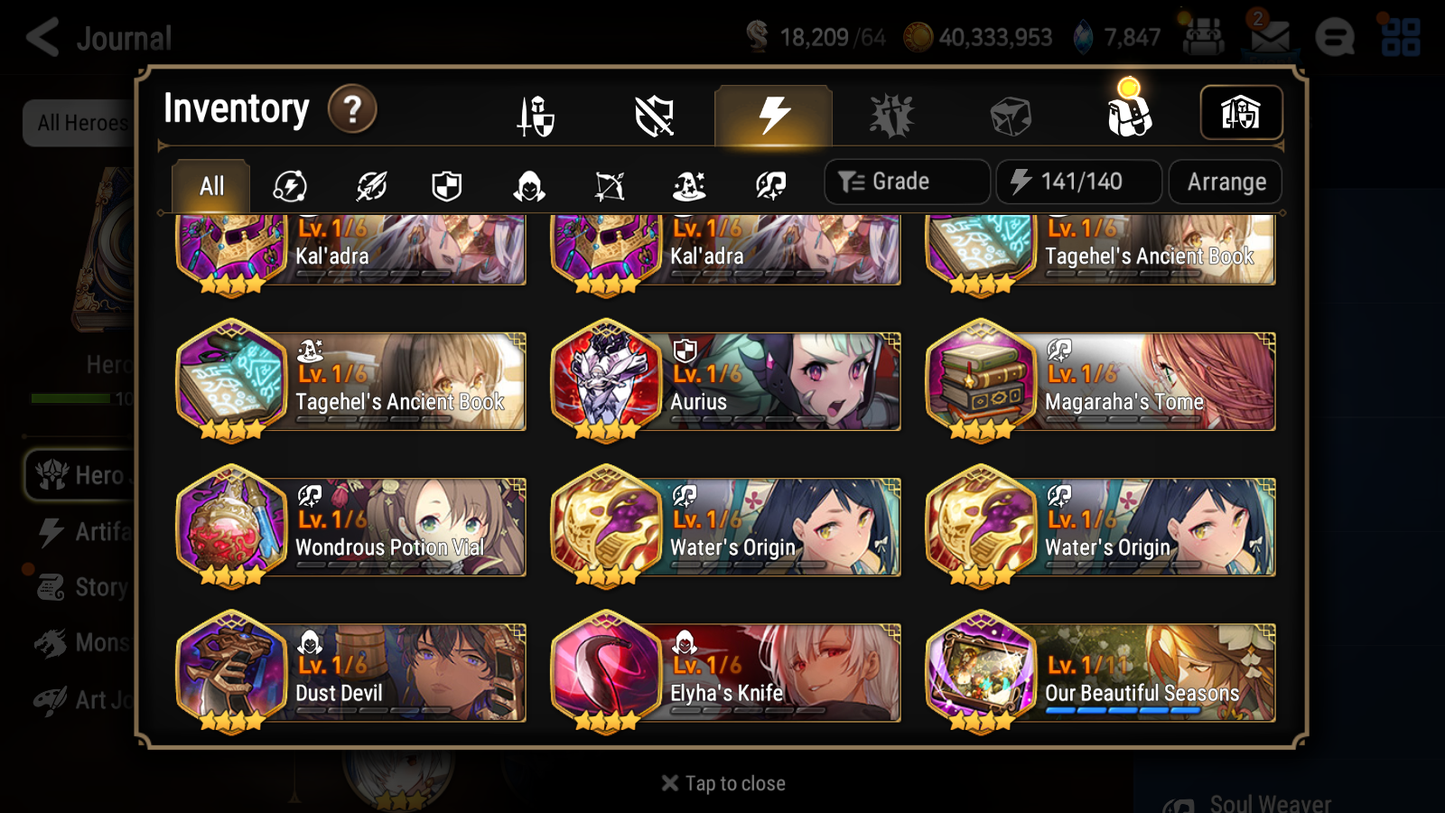 [Global] Epic 7 Seven Straze Lethe +artifact Tamarinne Starter Account-Mobile Games Starter