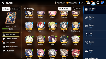 [Global] Epic 7 Seven Straze Lethe +artifact Tamarinne Starter Account-Mobile Games Starter