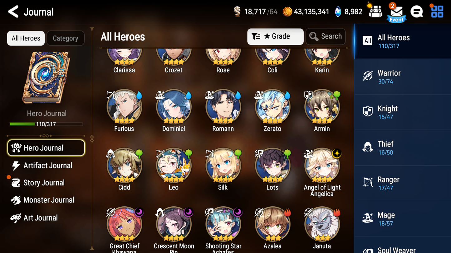 [Global] Epic 7 Seven Straze Lethe+artifact Tamarinne + Name Starter Account-Mobile Games Starter