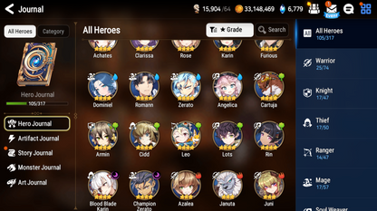 [Global] Epic 7 Seven Straze Top Model Luluca + pulls + Name Starter Account-Mobile Games Starter