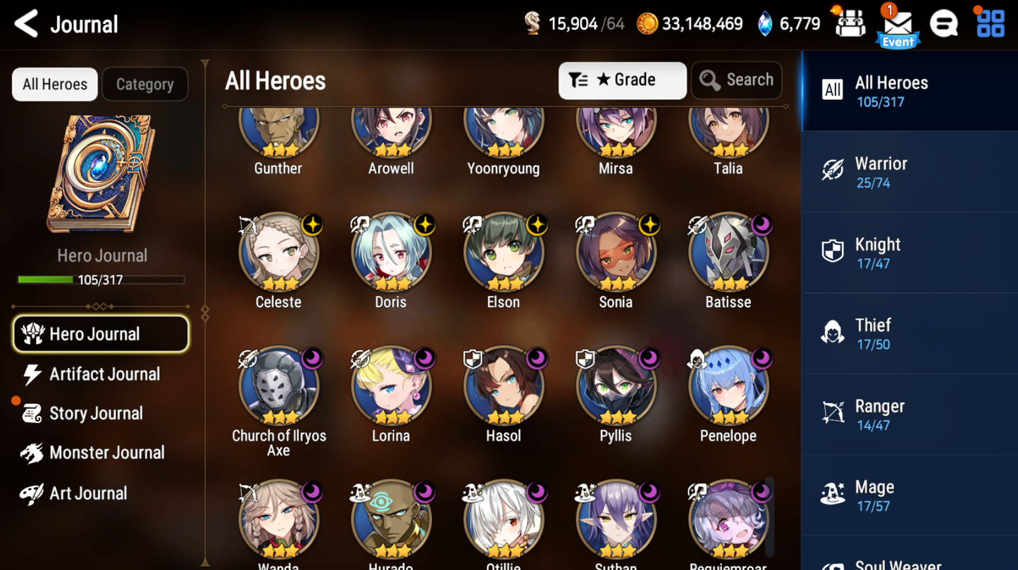 [Global] Epic 7 Seven Straze Top Model Luluca + pulls + Name Starter Account-Mobile Games Starter