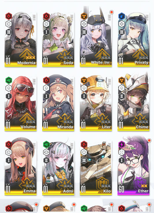 [GLOBAL] GODDESS OF VICTORY NIKKE 11SSR+Pity MLB 4X Modernia+Liter+Soda+Volume++ starter account-Mobile Games Starter
