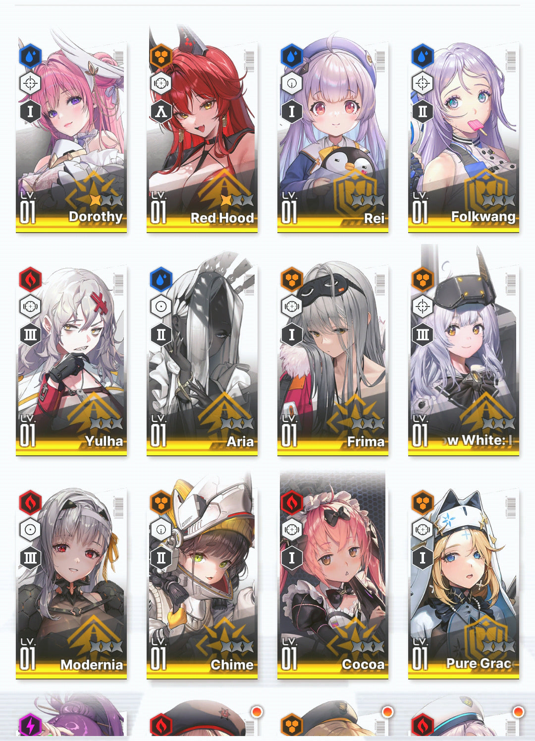 [GLOBAL] GODDESS OF VICTORY NIKKE 12SSR Modernia+Dorothy+Red Hood+skin+Aria+Rei++ starter account-Mobile Games Starter