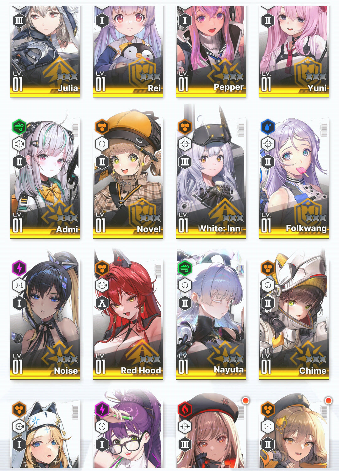 [GLOBAL] GODDESS OF VICTORY NIKKE 13SSR+Pity Nayuta+Red Hood+skin+Julia+Pepper+Yuni+Novel+Admi+Rei++ starter account-Mobile Games Starter