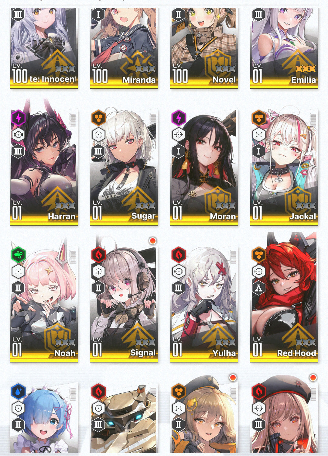 [GLOBAL] GODDESS OF VICTORY NIKKE 14SSR MLB 4 Emilia+Rem+skin+Ram+Red Hood+Harran+Moran+Noah+Yulha+ starter account Re:Zero-Mobile Games Starter