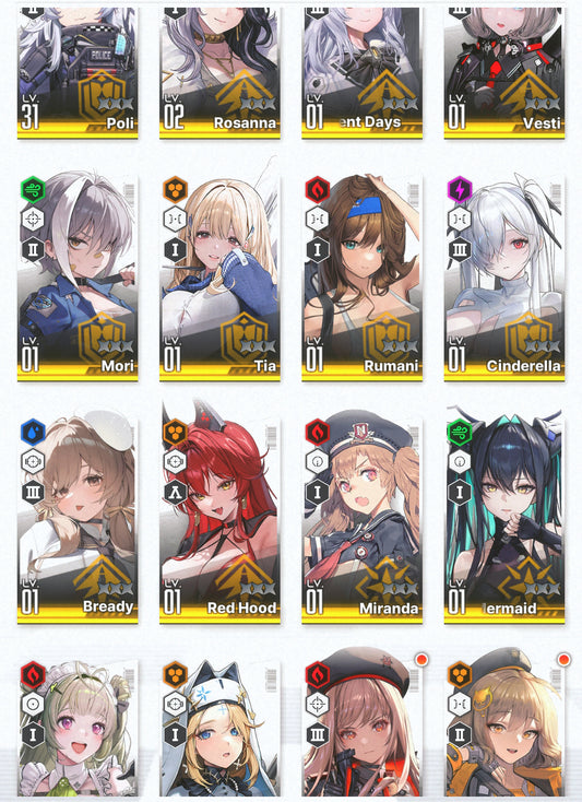 [GLOBAL] GODDESS OF VICTORY NIKKE 14SSR Red Hood+Skin+Cinderella+Little Mermaid+Bready+Tia+Rosanna+Poli+Miranda++ starter account-Mobile Games Starter