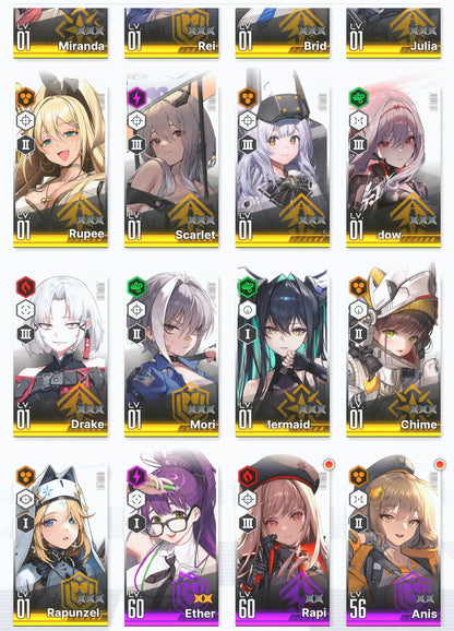 [GLOBAL] GODDESS OF VICTORY NIKKE 17SSR double Scarlet Black Shadow+2 Red Hood+Skin+Little Mermaid+Rei++ starter account-Mobile Games Starter