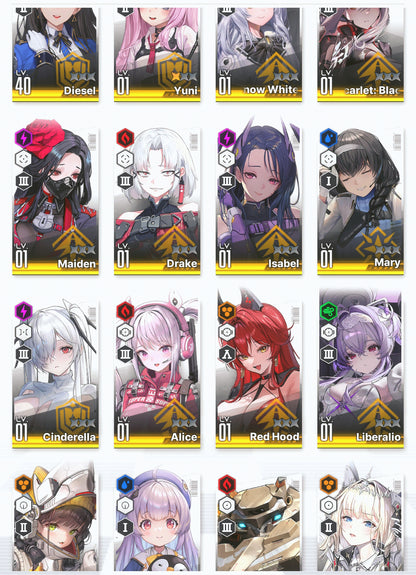 [GLOBAL] GODDESS OF VICTORY NIKKE 17SSR Liberalio+Red Hood+skin+Scarlet Black Shadow+Cinderella+Crown+Isabel+Alice+Drake+Rei++ starter account-Mobile Games Starter