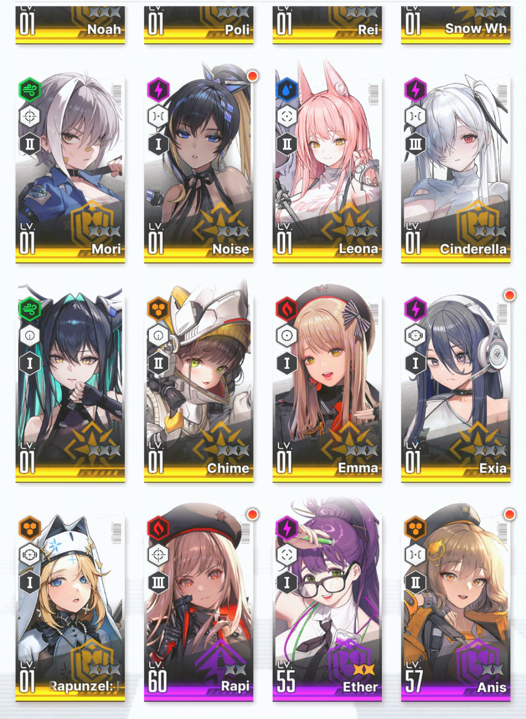 [GLOBAL] GODDESS OF VICTORY NIKKE 17SSR MLB 4X+1 Red Hood+Skin+Cinderella+Little Mermaid+Harran+Snow White+Rei++ starter account-Mobile Games Starter