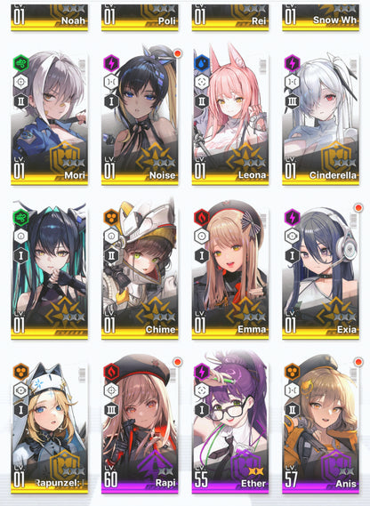 [GLOBAL] GODDESS OF VICTORY NIKKE 17SSR MLB 4X+1 Red Hood+Skin+Cinderella+Little Mermaid+Harran+Snow White+Rei++ starter account-Mobile Games Starter