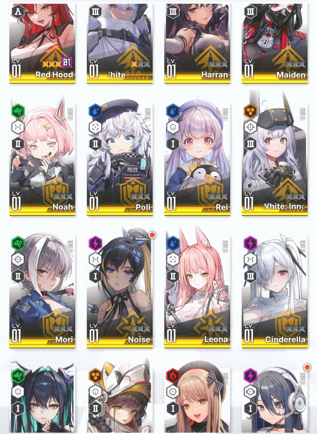 [GLOBAL] GODDESS OF VICTORY NIKKE 17SSR MLB 4X+1 Red Hood+Skin+Cinderella+Little Mermaid+Harran+Snow White+Rei++ starter account-Mobile Games Starter