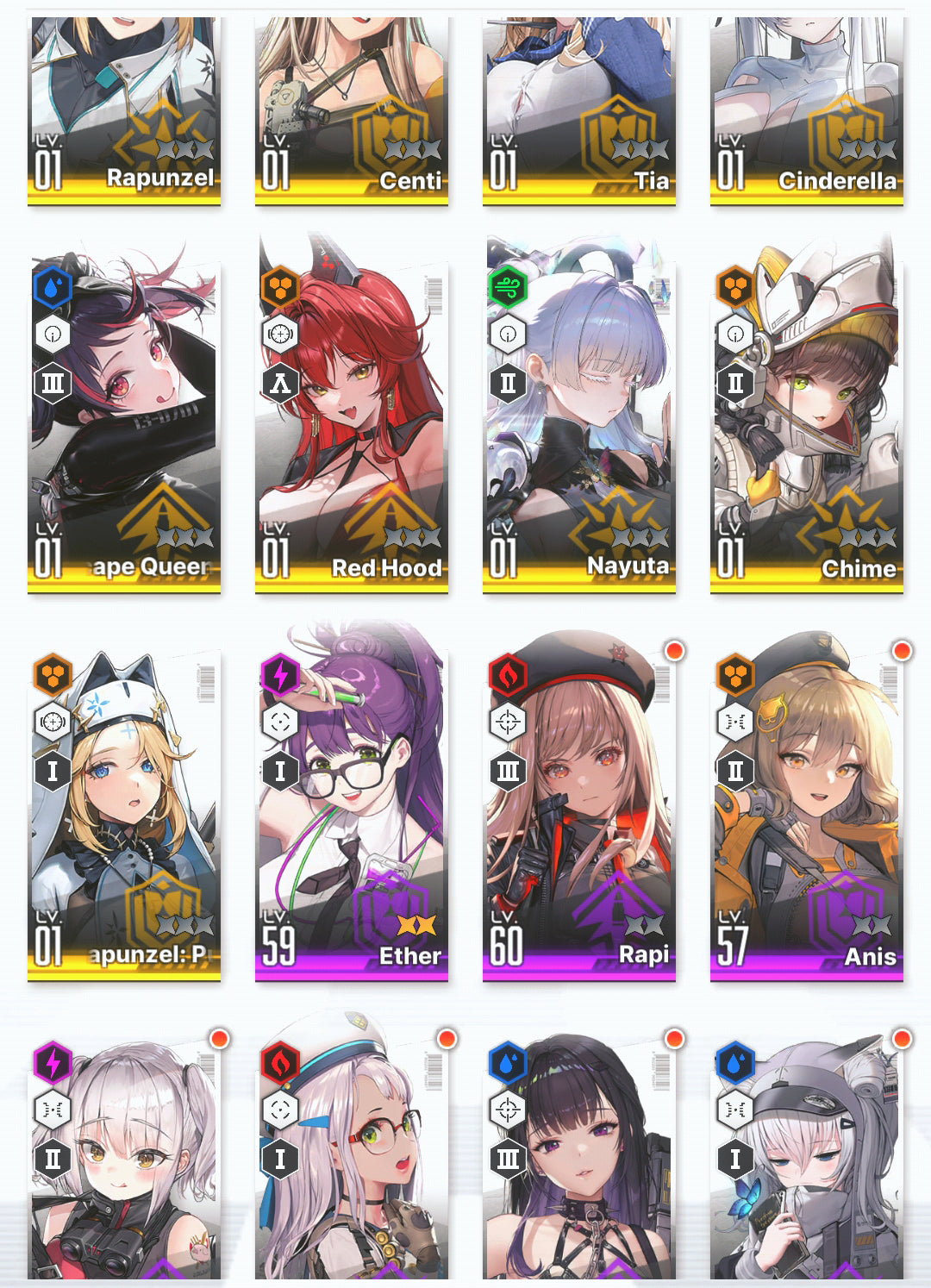 [GLOBAL] GODDESS OF VICTORY NIKKE 17SSR Nayuta+Red Hood+Skin+Cinderella+D+Exia+Rei++ starter account-Mobile Games Starter