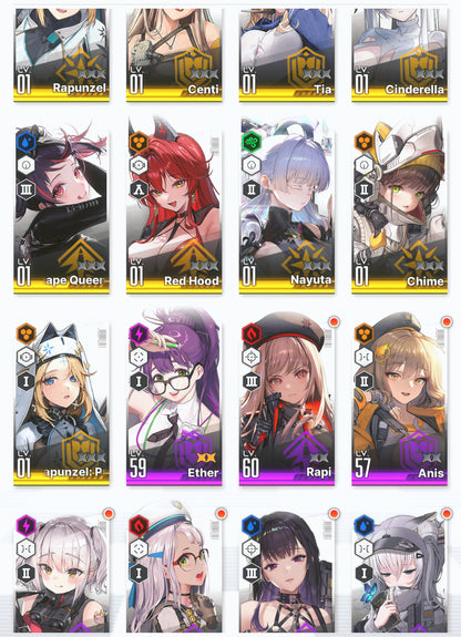 [GLOBAL] GODDESS OF VICTORY NIKKE 17SSR Nayuta+Red Hood+Skin+Cinderella+D+Exia+Rei++ starter account-Mobile Games Starter