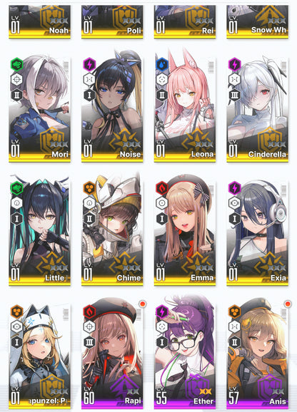 [GLOBAL] GODDESS OF VICTORY NIKKE 17SSR Red Hood+Skin+Cinderella+Little Mermaid+Harran+Snow White+Rei++ starter account-Mobile Games Starter