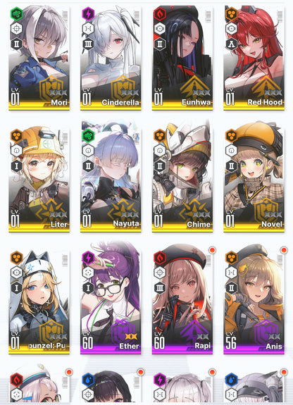 [GLOBAL] GODDESS OF VICTORY NIKKE 17SSR Red Hood+Skin+Nayuta+Cinderella+Liter+Soda+Pepper+Ludmilla+Rei++ starter account-Mobile Games Starter