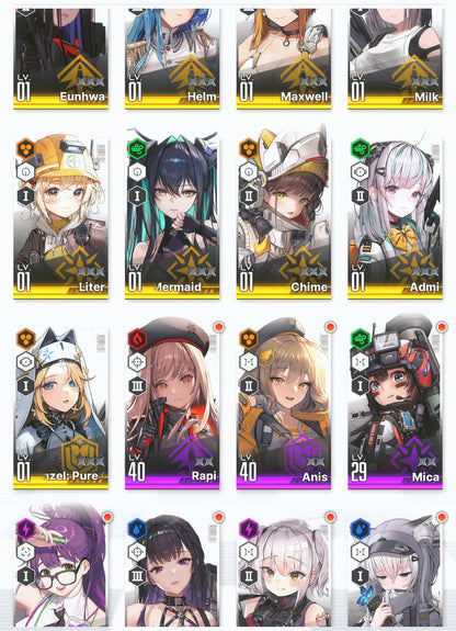[GLOBAL] GODDESS OF VICTORY NIKKE 17SSR Scarlet+Red Hood+Skin+Little Mermaid+Liter+Helm+Brid+Milk+ starter account-Mobile Games Starter