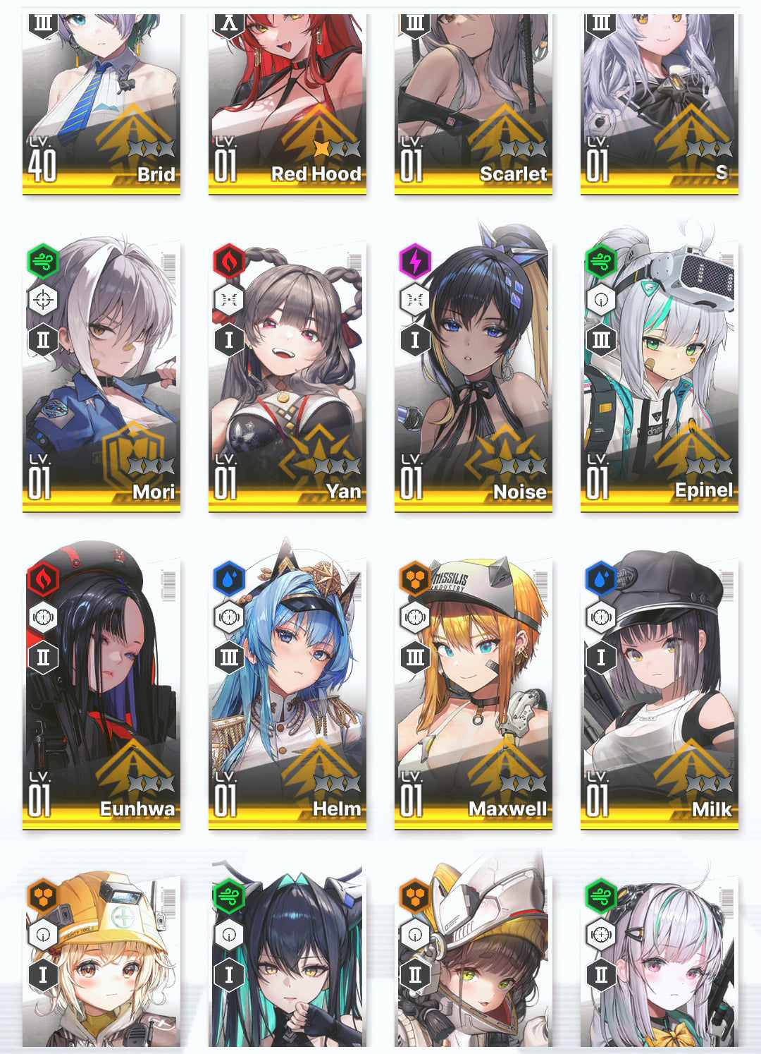 [GLOBAL] GODDESS OF VICTORY NIKKE 17SSR Scarlet+Red Hood+Skin+Little Mermaid+Liter+Helm+Brid+Milk+ starter account-Mobile Games Starter