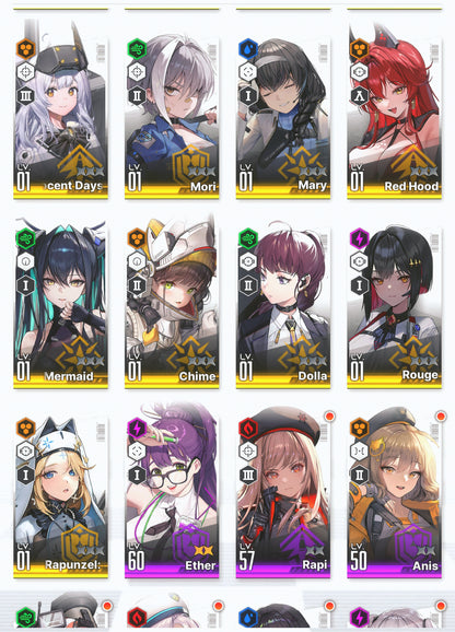 [GLOBAL] GODDESS OF VICTORY NIKKE 17SSR+Pity Dorothy+Red Hood+Skin+Volume+Little Mermaid+Viper+Noah+Novel++ starter account-Mobile Games Starter