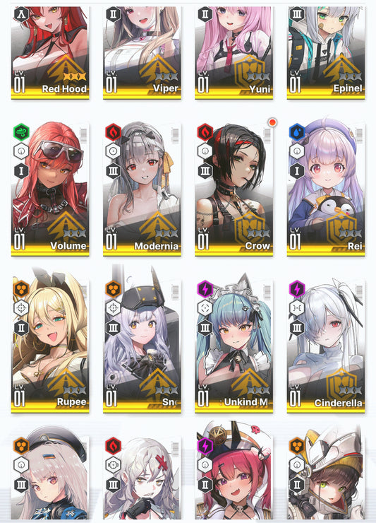 [GLOBAL] GODDESS OF VICTORY NIKKE 17SSR+Pity MLB 4X Red Hood+skin+Modernia+skin+Cinderella+Volume++ starter account-Mobile Games Starter