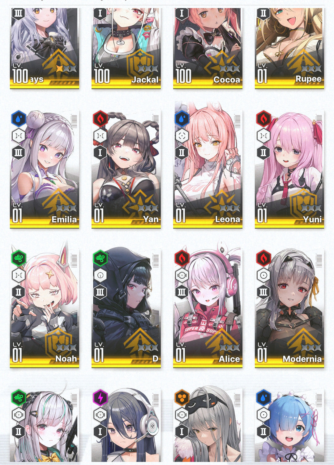 [GLOBAL] GODDESS OF VICTORY NIKKE 18SSR 22000 gems+Rem+Emilia+skin+Ram+Modernia+Leona+Yan+Cocoa++ starter account Re:Zero (Copy)-Mobile Games Starter