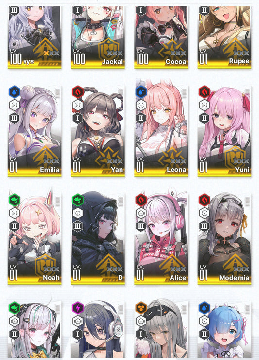 [GLOBAL] GODDESS OF VICTORY NIKKE 18SSR 22000 gems+Rem+Emilia+skin+Ram+Modernia+Leona+Yan+Cocoa++ starter account Re:Zero (Copy)-Mobile Games Starter